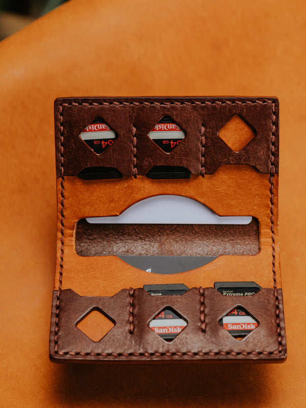 LVM SD Card Holder - Brown Tobacco & Chestnut - 2 TONE