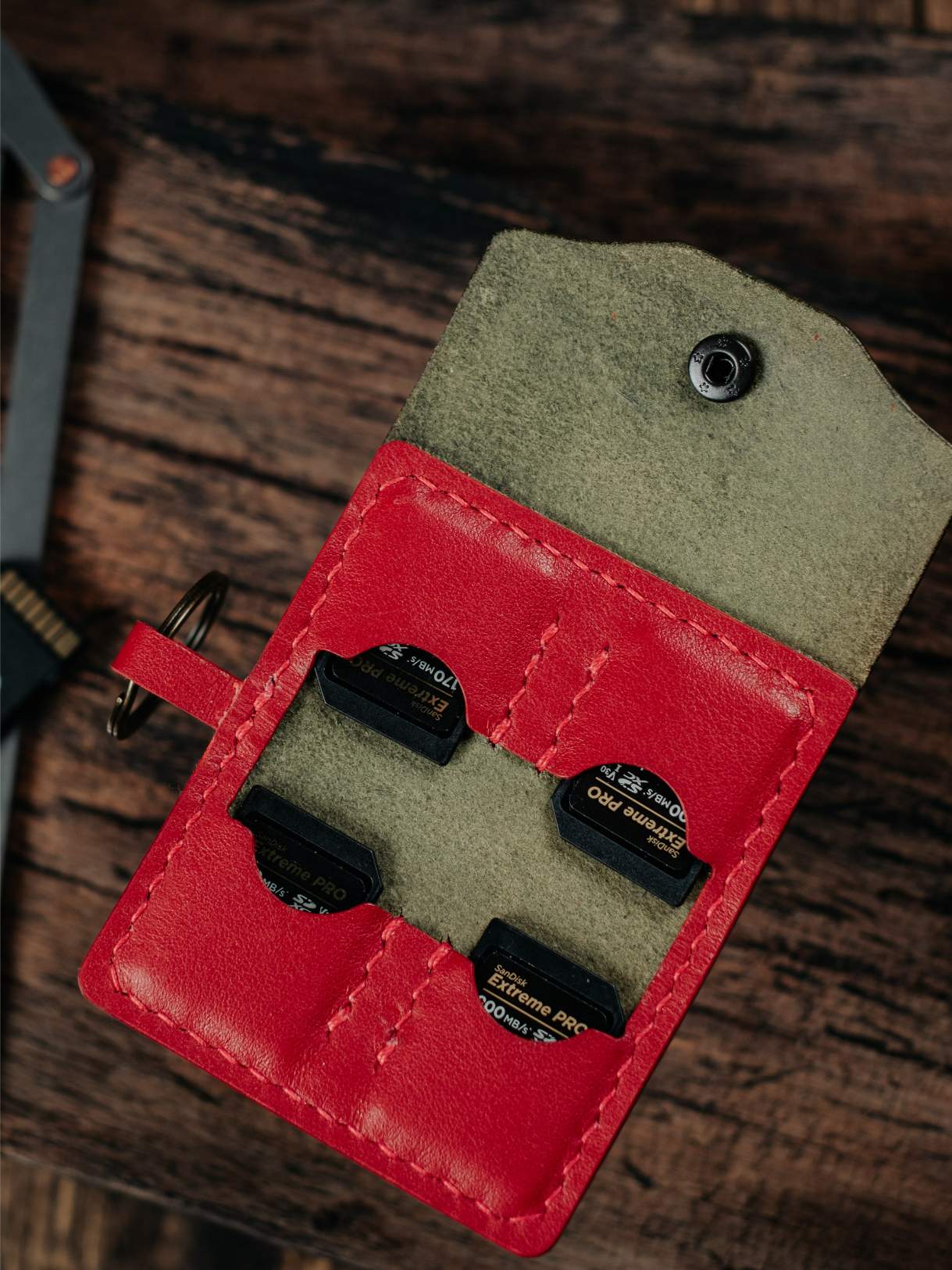 SD CARD WALLET KEY RING