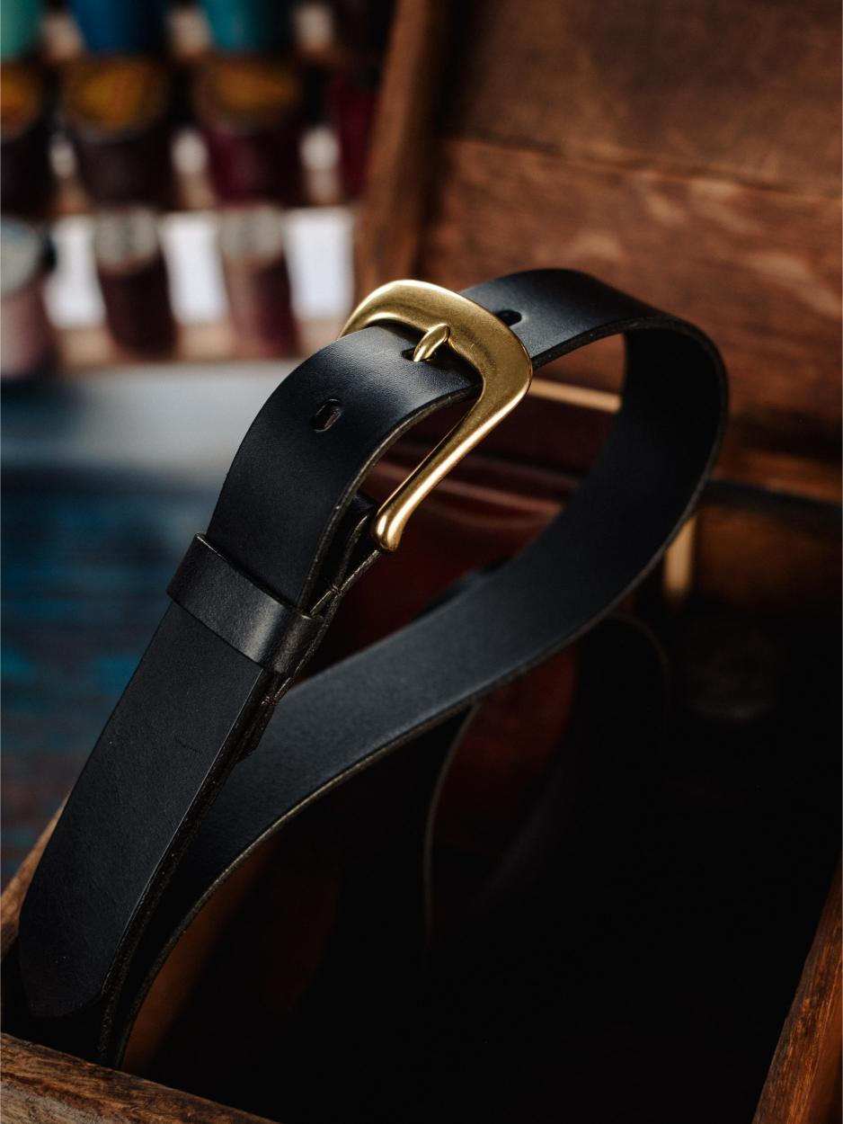 Leather Belt Bronze Nickel 32
