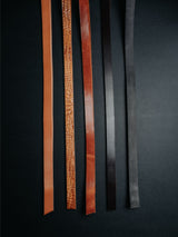 Lavietnamita leather colour options for customer to choose in black, dark brown, cognac, whiskey, embossed